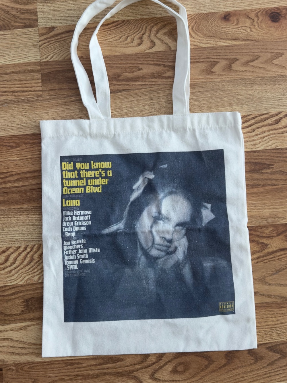Lana Del Rey Ocean Blvd Album Cover Canvas‎ Tote Bag Merch